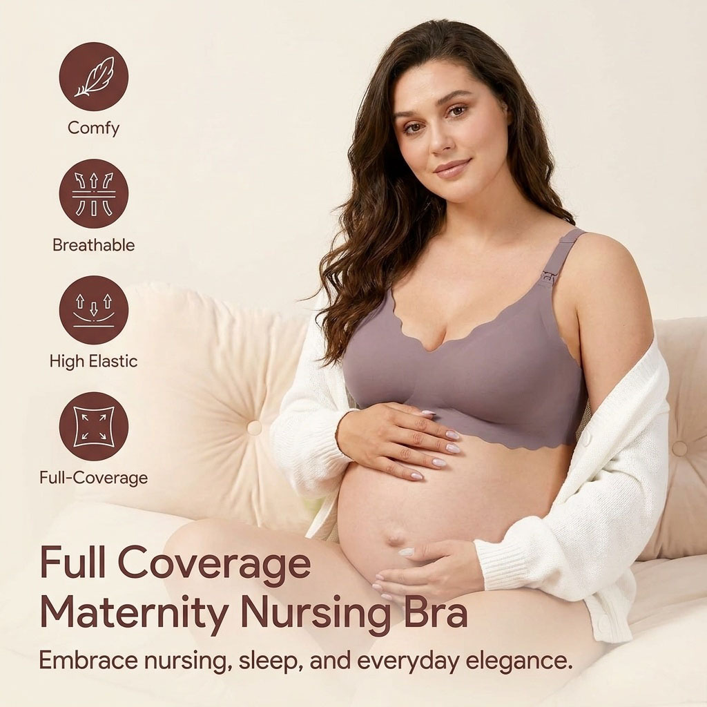 Nursing Bra Sleep - Reggiseno per Allattamento e Gravidanza Taglia
