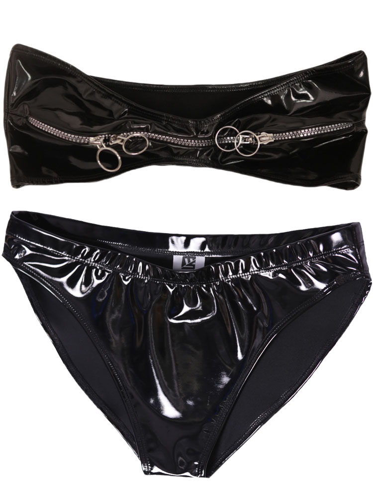 Completo in PVC effetto bagnat - Thong Bikini Women recensione e prezzo